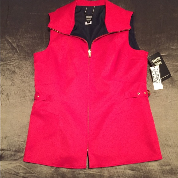 Sharon Young Reversible Vest  size small NWT - Picture 4 of 8